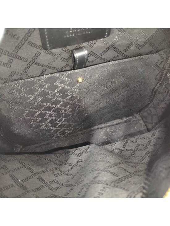 Versace Backpack Multicolor Logo Leather Black main image 9